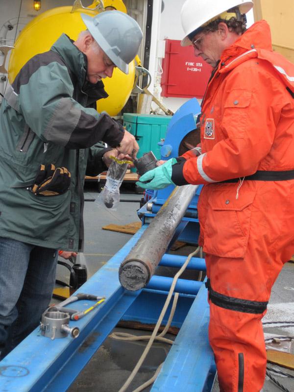Brian Edwards Collecting Samples