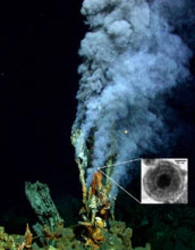Photo of Black Smoker in the Pacific Ocean's Eastern Lau Spreading Center