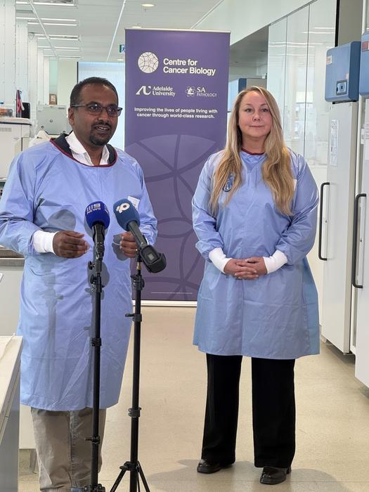 Dr Nirmal Robinson and Tiffany Sharp
