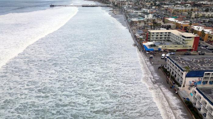 King tides in San Diego, Calif.