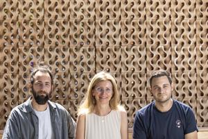 From left to right: Julian Jauk, Milena Stavric and Kristijan Ristoski from the Institute of Architecture and Media at Graz University of Technology.