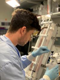 Working in Lab