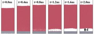 vapor layer of thickness