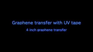 Large wafer of graphene is transferred using UV tape