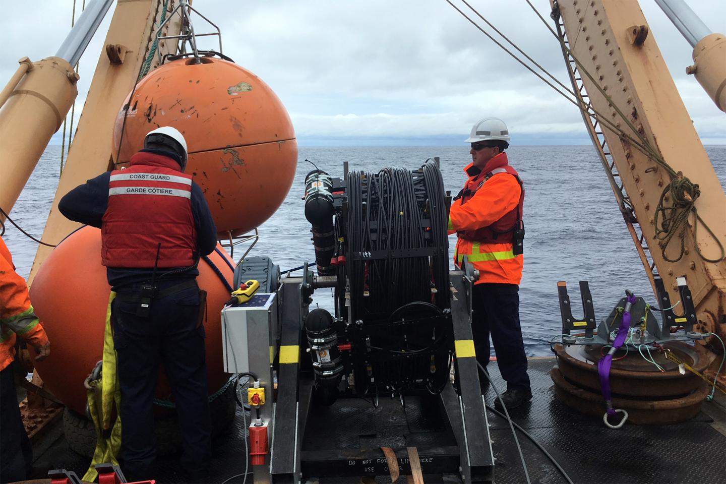 Aboard the John P. Tully
