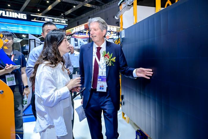 UNSW Scientia Professor Martin Green at the 2026 SNEC PV Power Expo and Conference in Shanghai, China