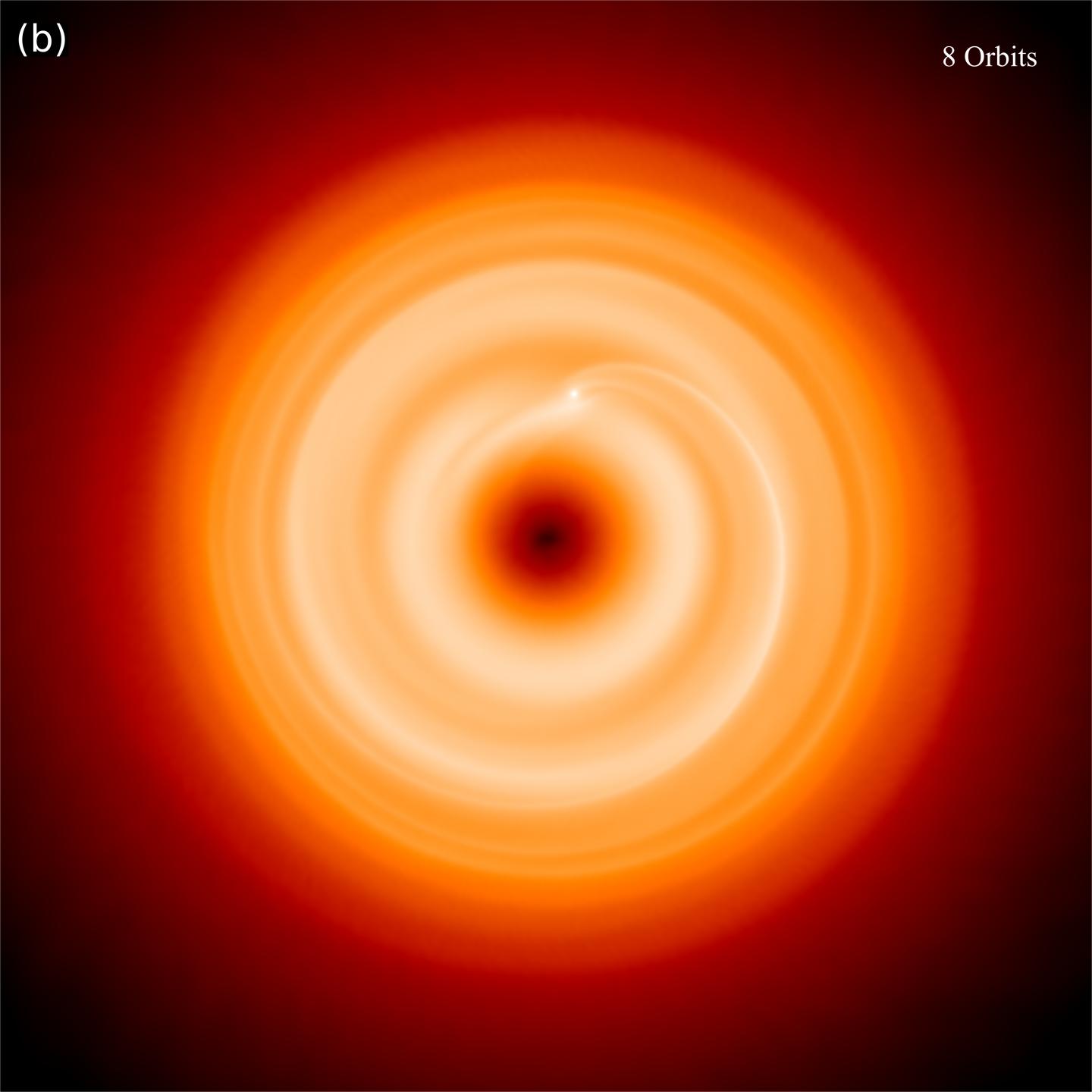 Protoplanetary Disc with An Orbiting Planet