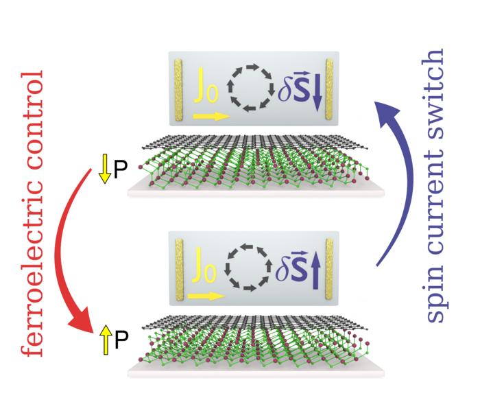 Characteristics of the graphene/In2Se3 heterostructure transport device that shows the spin chirality switch