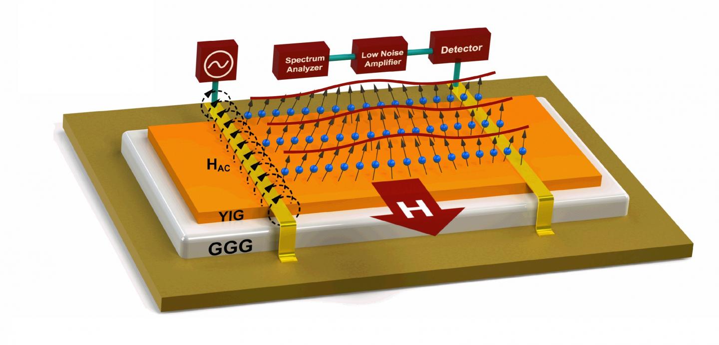 Experimental Magnonic Chip