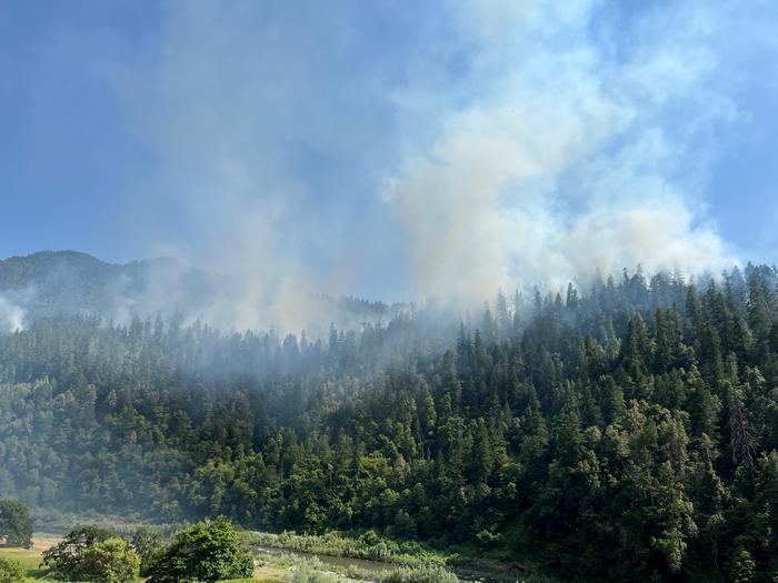 Roger’s Creek prescribed burn in June 2023 near Somes Bar, Calif., which was conducted in support of the Western Klamath Restoration Partnership