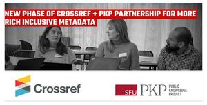 Extension of partnership for Public Knowledge Project and Crossref