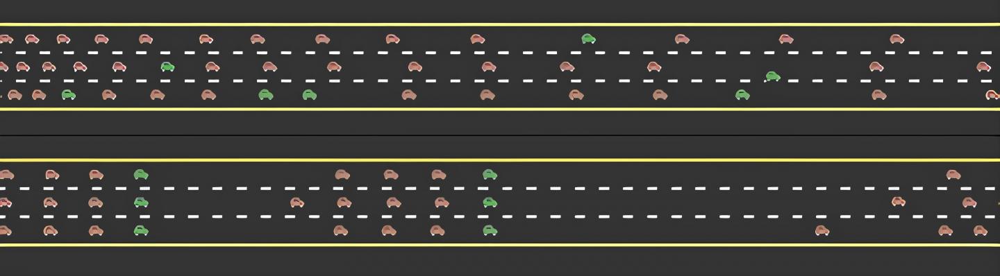 A Small Number of Self-Organizing Autonomous Vehicles Significantly Increases Traffic Flow