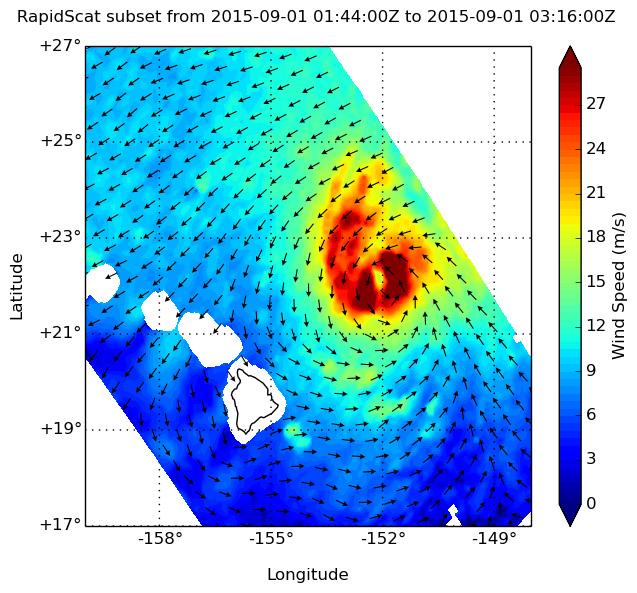 RapidScat Image of Ignacio