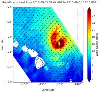 RapidScat Image of Ignacio