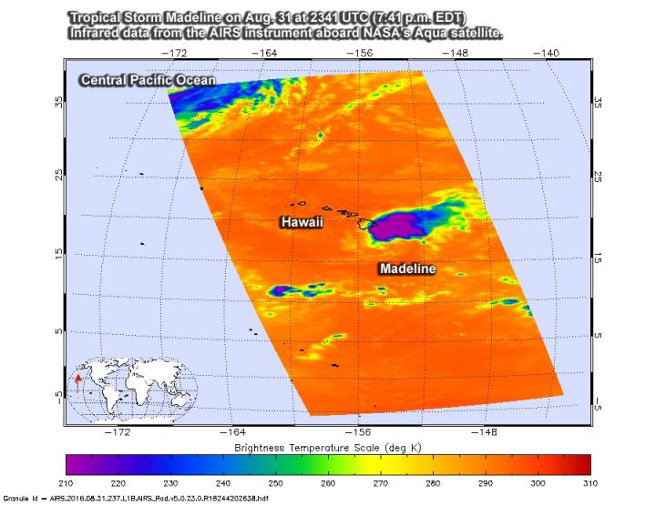 AIRS Image of Madeline