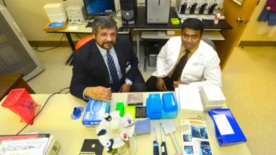 Drs. Amyn Rojiani and Ravindra Kolhe, Medical College of Georgia at Georgia Regents University
