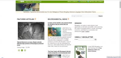 Mongabay.com Screenshot