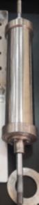 Cylinder filled with steel