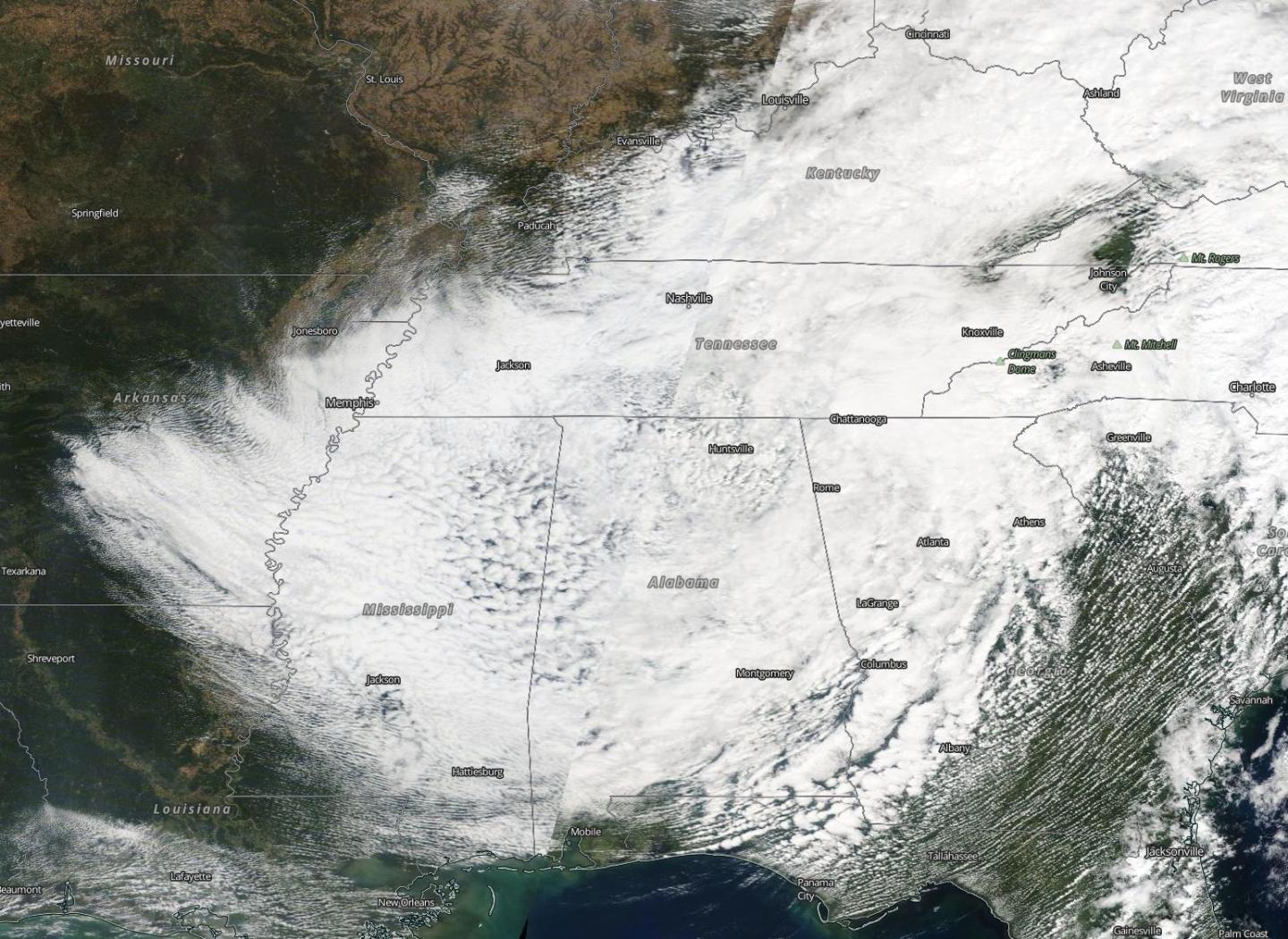 Terra image of Delta