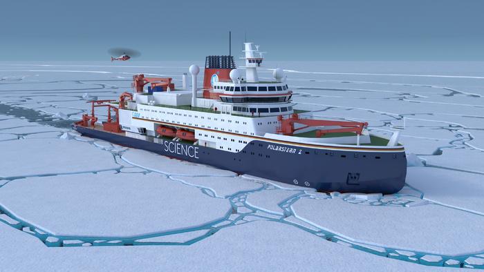 3d animation of the new research vessel Polarstern