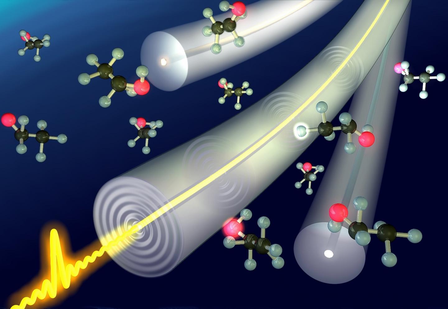 Fibers Can Identify whether They Are in Contact with a Liquid or a Solid
