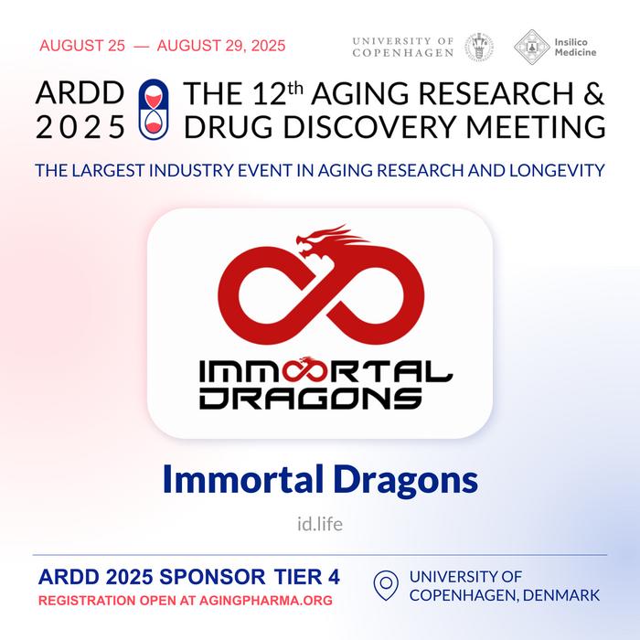 Announcing Immortal Dragons as Tier 4 Sponsor of ARDD 2025