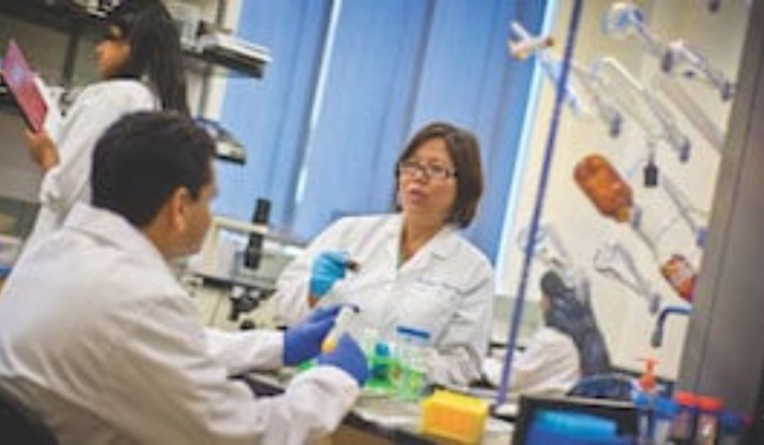 Kytai Nguyen in her lab.