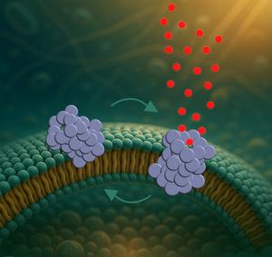α-synuclein oligomer in cell membrane