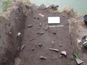 Excavation area at the Zoko Andi 1 archaeological site (eastern Pampa-Patagonia transition)