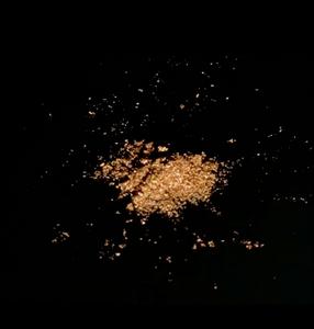 Golden Particles Derived from Golden Sea Silk