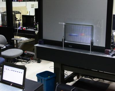 3-D Glasses Free Theater Display Set-Up