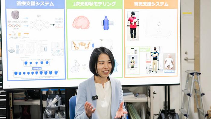 Assistant Professor Miyauchi explains her research and its applications
