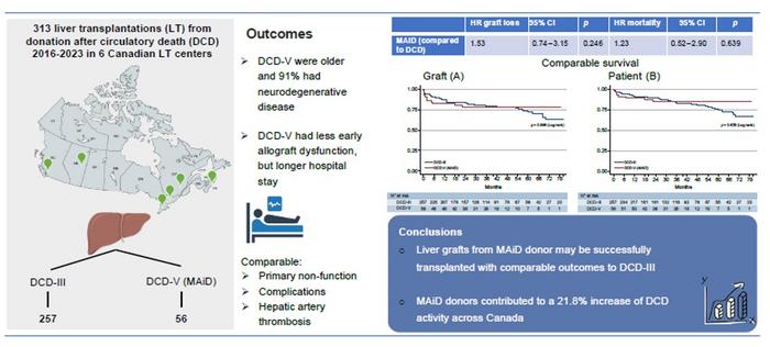 Liver Transplantation Utilizing Grafts Donated After Medical Assistance in Dying Is Feasible and Has Outcomes Comparable to Standard Donation