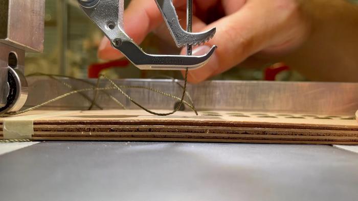 Stitched wood laminates are significantly more robust when subjected to peeling loads.