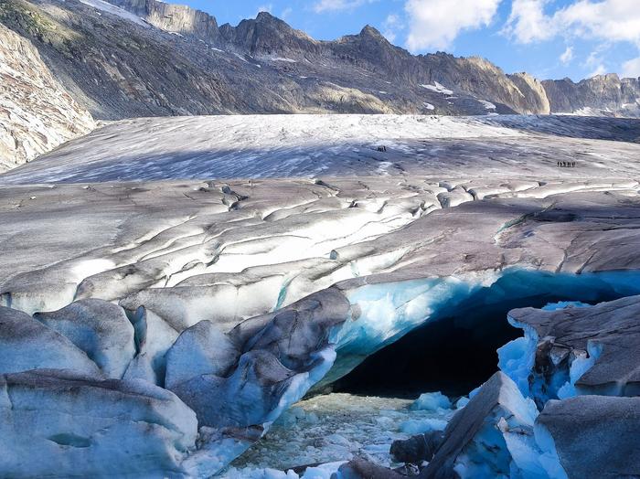 Rhône Glacier's tongue
