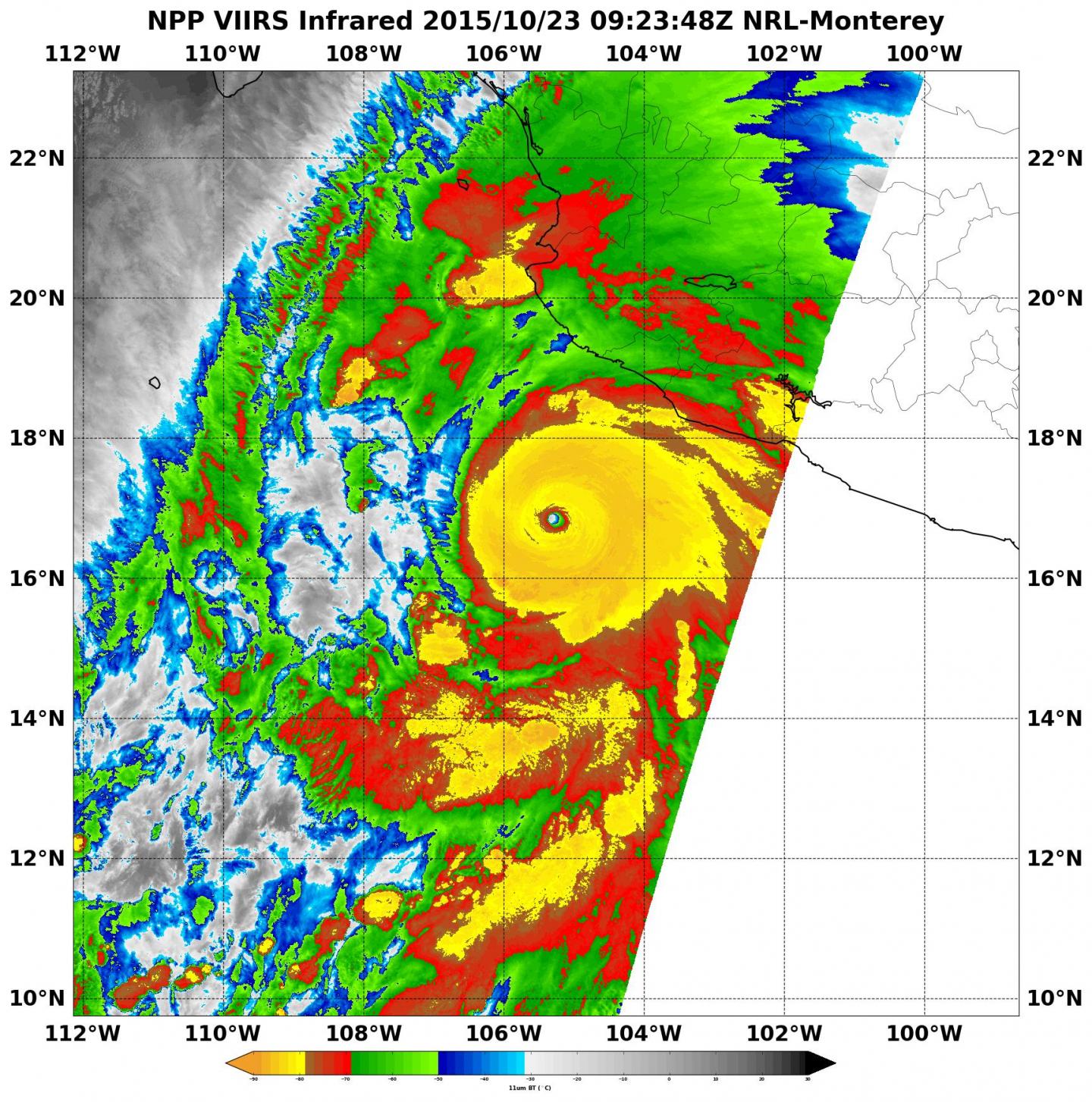 Suomi NPP Image of Hurricane Patricia