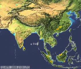 Rainfall Map of Cyclone Bijli