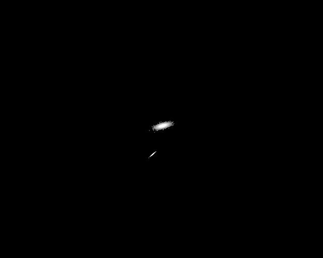 Simulation of the Distant Dwarf Galaxies Used in the Study Merging