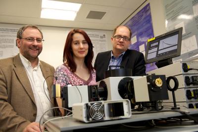 Professor David Birch, Mariana Amaro and Dr. Olaf Rolinski,   	 University of Strathclyde 