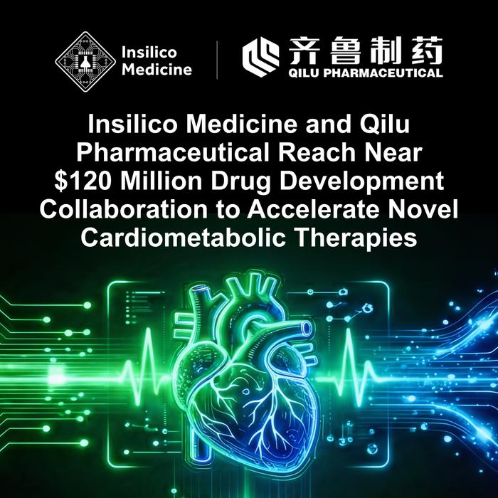 Insilico Medicine and Qilu Pharmaceutical Reach Near $120 Million Drug Development Collaboration to Accelerate Novel Cardiometabolic Therapies