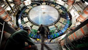 The Large Hadron Collider’s ATLAS detector measures the electrical pulses generated by particle collisions. Its vat of ultra-cold argon captures an electronic trace of every particle that passes through.