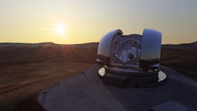 The E-ELT at Sunset