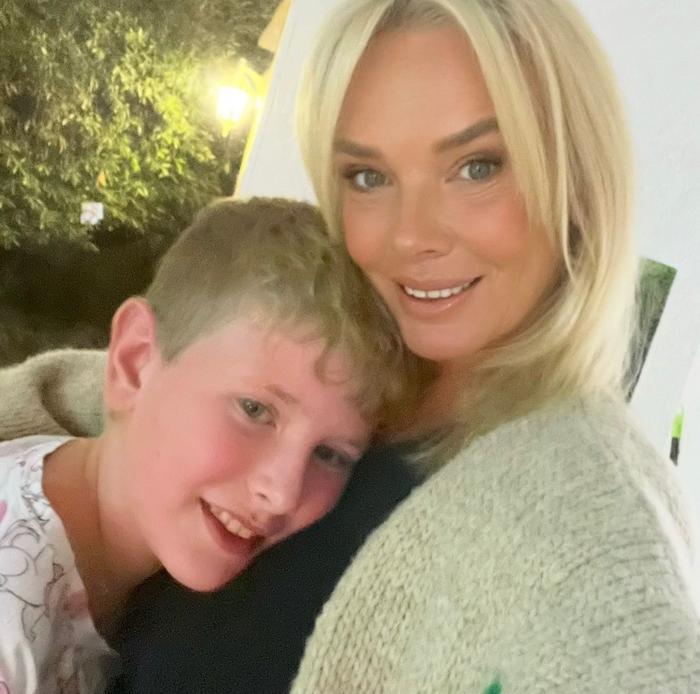 Anne-Marie with son Tolan