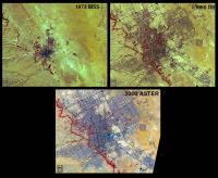 Satellite View of a Desert City's Urban Expansion
