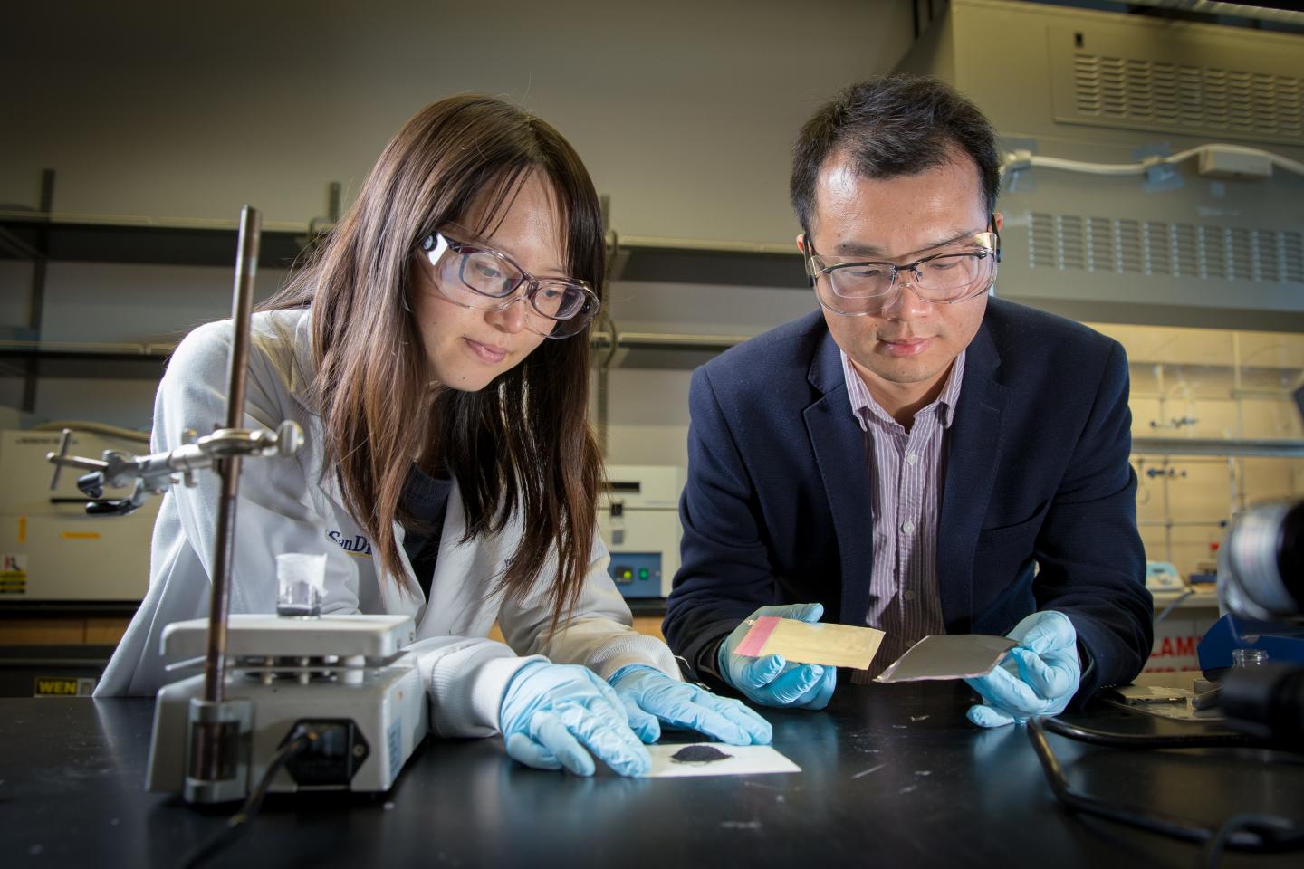 First author Yang Shi and Professor Zheng Chen,  University of California - San Diego