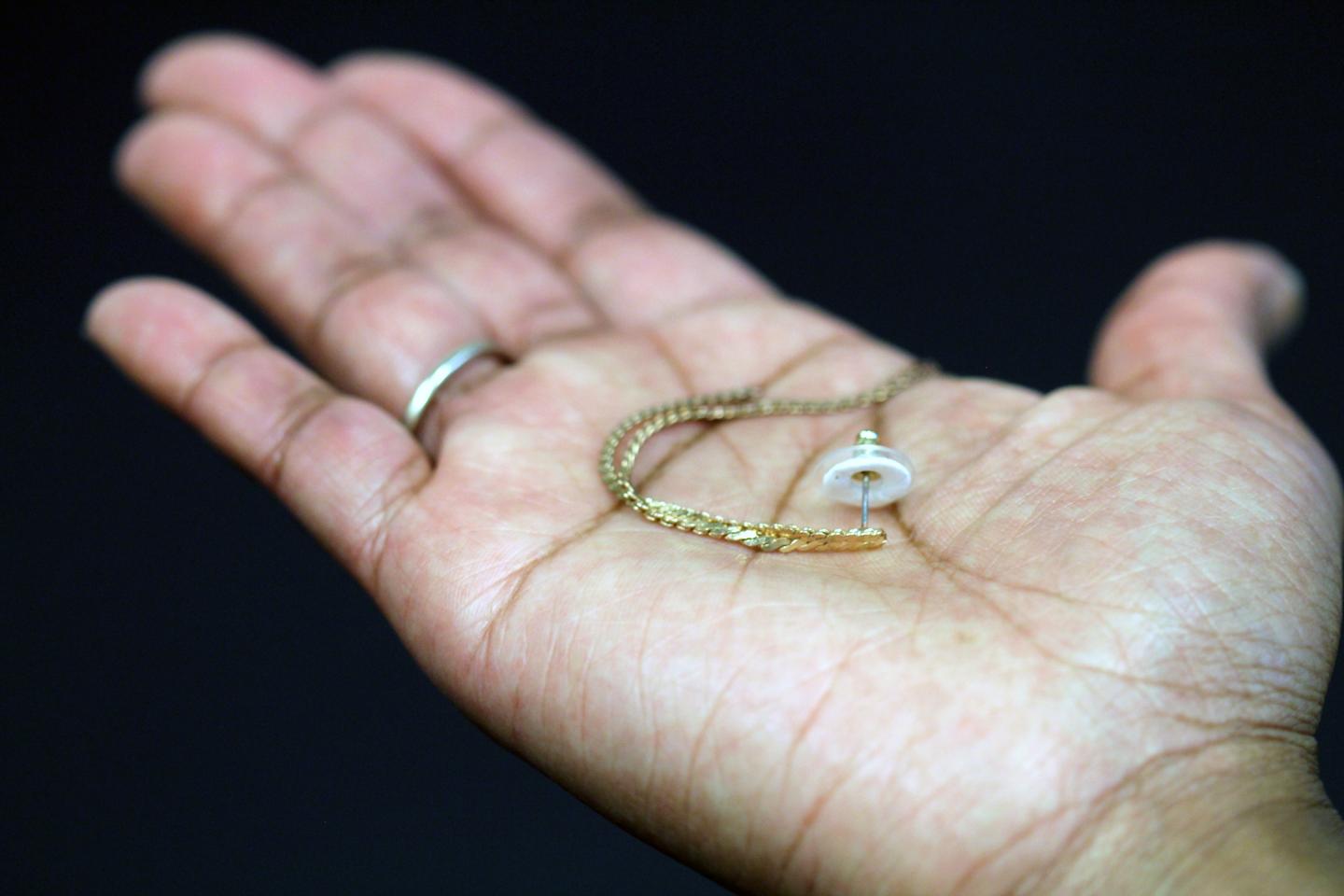 Earring with Contraceptive Backing