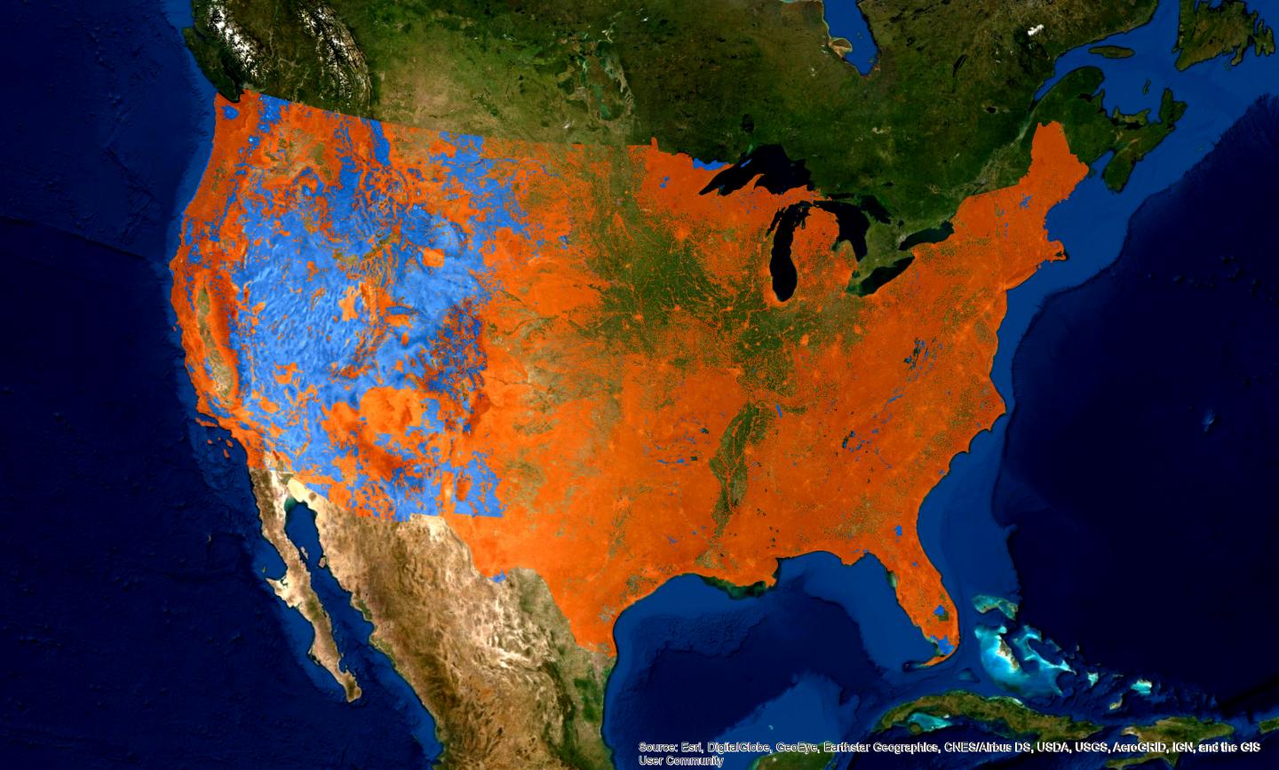 Federally protected & private lands across the US