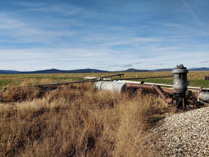 A groundwater pump in California