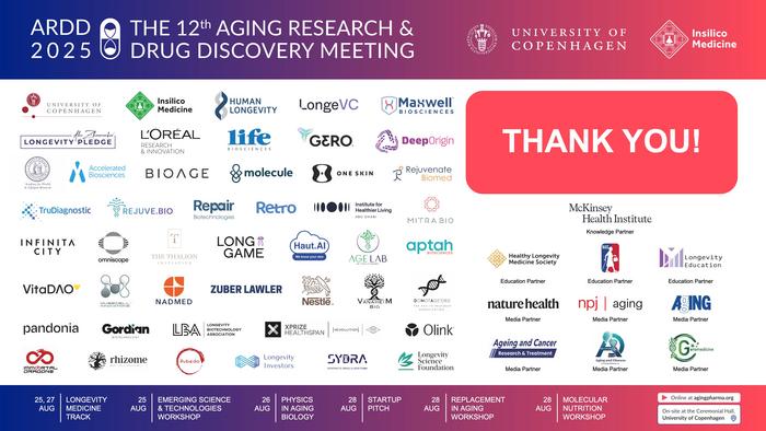Welcome to the 12th Aging Research and Drug Discovery Meeting