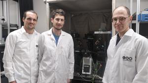 Research team (Left to right): Milan Becker, Nimrod Leberstein & Dr. Mark Shein-Idelson.